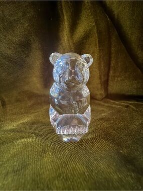 Rare Steuben Crystal Panda Bear 2001 TLS Limited Edition #255/400 Signed